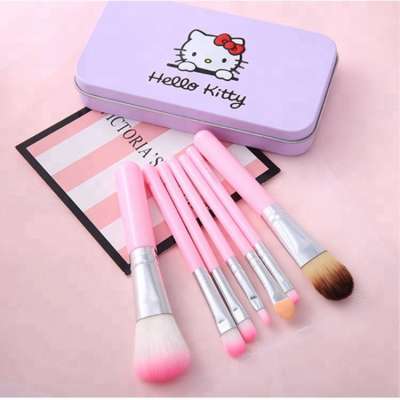 Wholesale hello kitty make up brush kit